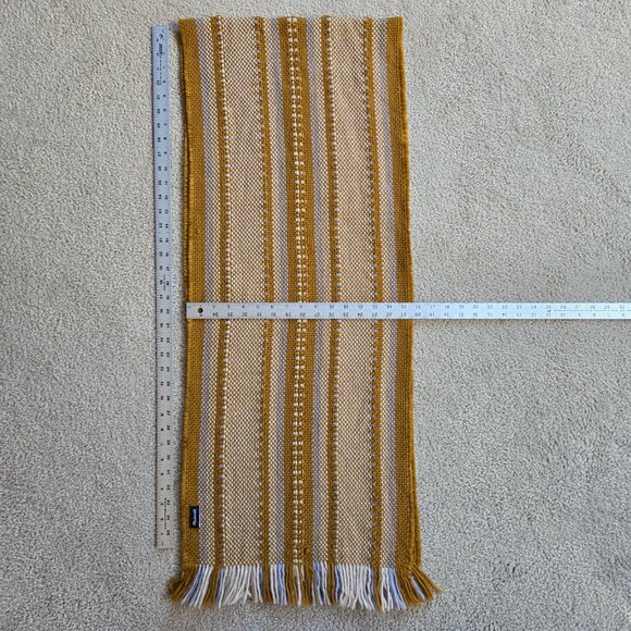 Madewell Chunky Weave Mustard Yellow Gold Scarf - Picture 4 of 6